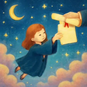 A dream of receiving a diploma or certificate.