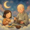 A dream of having a meal with a monk