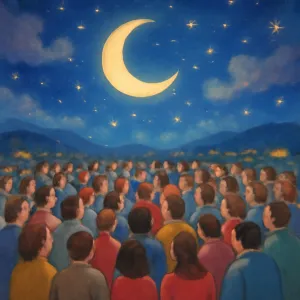 A dream where many people gathered together