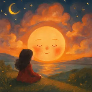 A dream of the sun setting