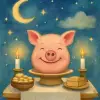A dream about a smiling pig's head on the altar