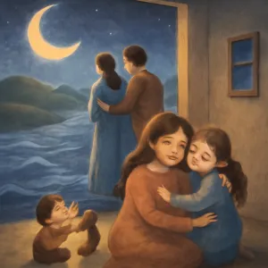 It was with my families, and I remember we were struggling to find shelter and on high hills because it looks like we were drowning. And all I remember was getting back at my younger sister feeling the love filled with Joy in the room. Alongside was her only child and they were playing.