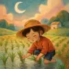 A dream about transplanting rice seedlings.