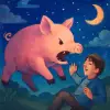 A dream about a pig the size of a calf attacking a person.