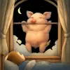 A big pig was smiling happily outside the window while doing pull-ups in a dream.