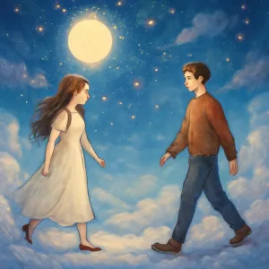 A dream in which the other person walks straight toward you
