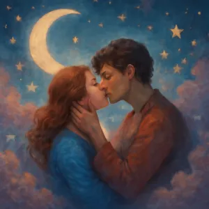 A dream about kissing in an intimate or sensual manner