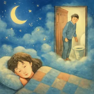 Dreaming that your husband went to the bathroom