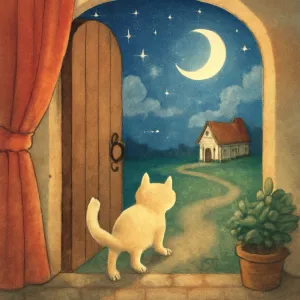 A dream about a cat leaving the house