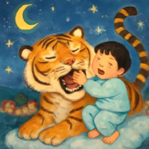 A dream of catching and eating a tiger