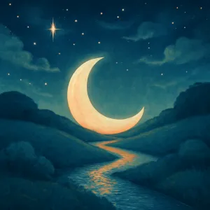 A dream where the moon sets in the west.