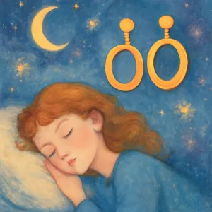Dreaming of gold earrings