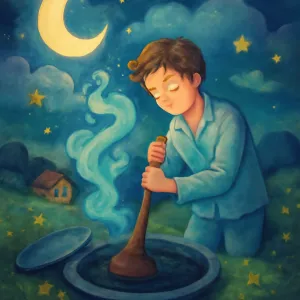 Dreaming of unclogging a septic tank