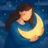 A dream embracing the moon in your arms