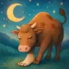 A dream of a cow stepping on or trampling your foot
