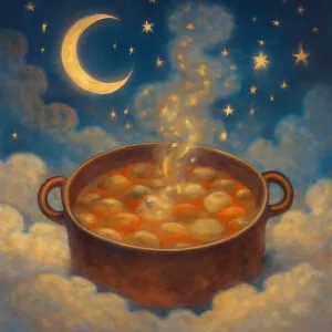 A dream where a stew was boiling.