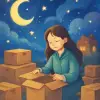 A dream of bringing in or unpacking moving boxes again
