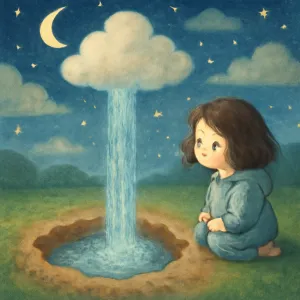 A dream where water does not pool in a dirt pit