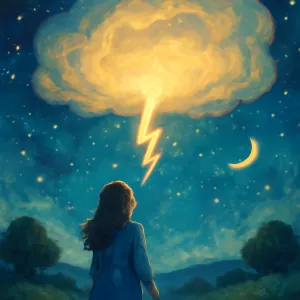 A dream in which you hear a loud sound from the sky