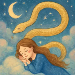 Dreaming of seeing a silk snake