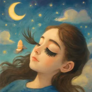 A dream in which your eyelashes or eyebrows appear longer