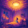 A dream where the ceiling light blazed intensely.
