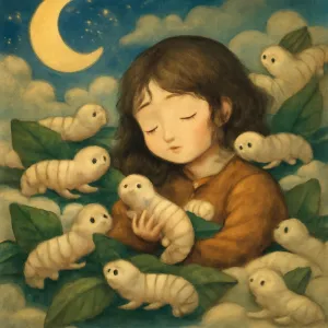 A dream about having many silkworms.