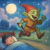 A dream where a goblin runs away laughing