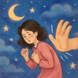 A dream where you get hit on the back