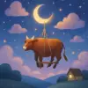 A dream of tying a cow's legs and hanging it in the air