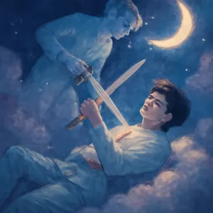 Dream about attacking oneself or dying while attacking