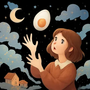 A dream where you accidentally dropped an egg and then caught it again