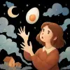 A dream where you accidentally dropped an egg and then caught it again