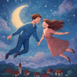A dream where I fly with my lover.