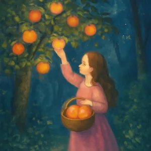 A dream of picking fruit in the forest