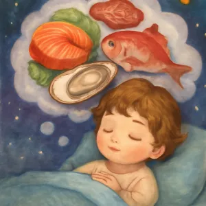 Dreaming of eating raw food
