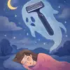 A dream where a razor appears to look like a ghost