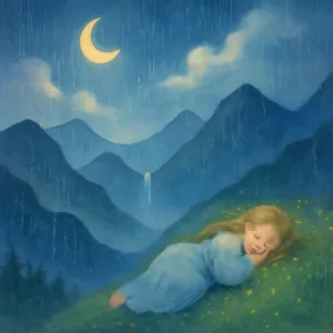 A dream of rain falling in the mountains