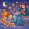 Dreaming of winning or losing money through a game