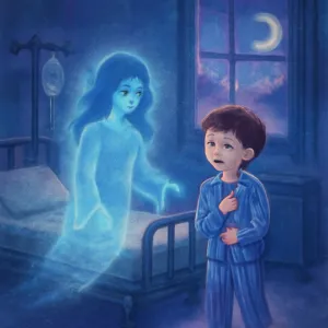 A dream about seeing a ghost in a hospital