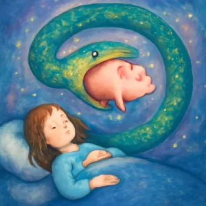 Dreaming of a snake swallowing a pig