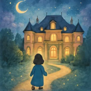 A dream of entering a large, luxurious house