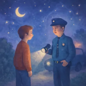 A dream about being stopped and questioned by a police officer