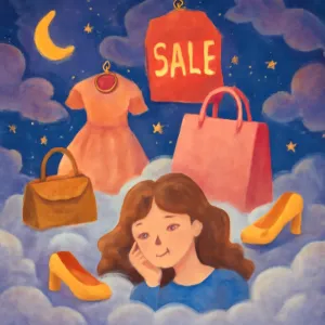 Dreaming of buying things during the big sale