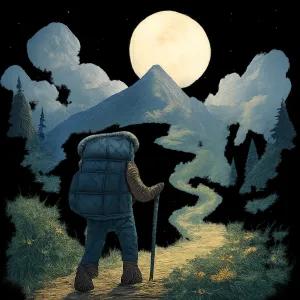 A dream of hiking up a mountain with a heavy backpack