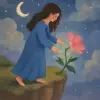 A dream about breaking a beautiful flower blooming on a cliff
