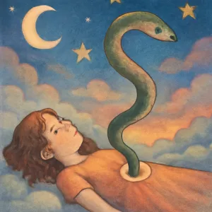 A dream about a snake emerging from your stomach