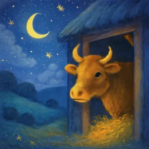 A dream about a cow in the barn with its head facing outward