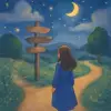 A dream of standing in front of a signpost while walking down the road