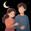 A dream in which the other person links arms and glares at you